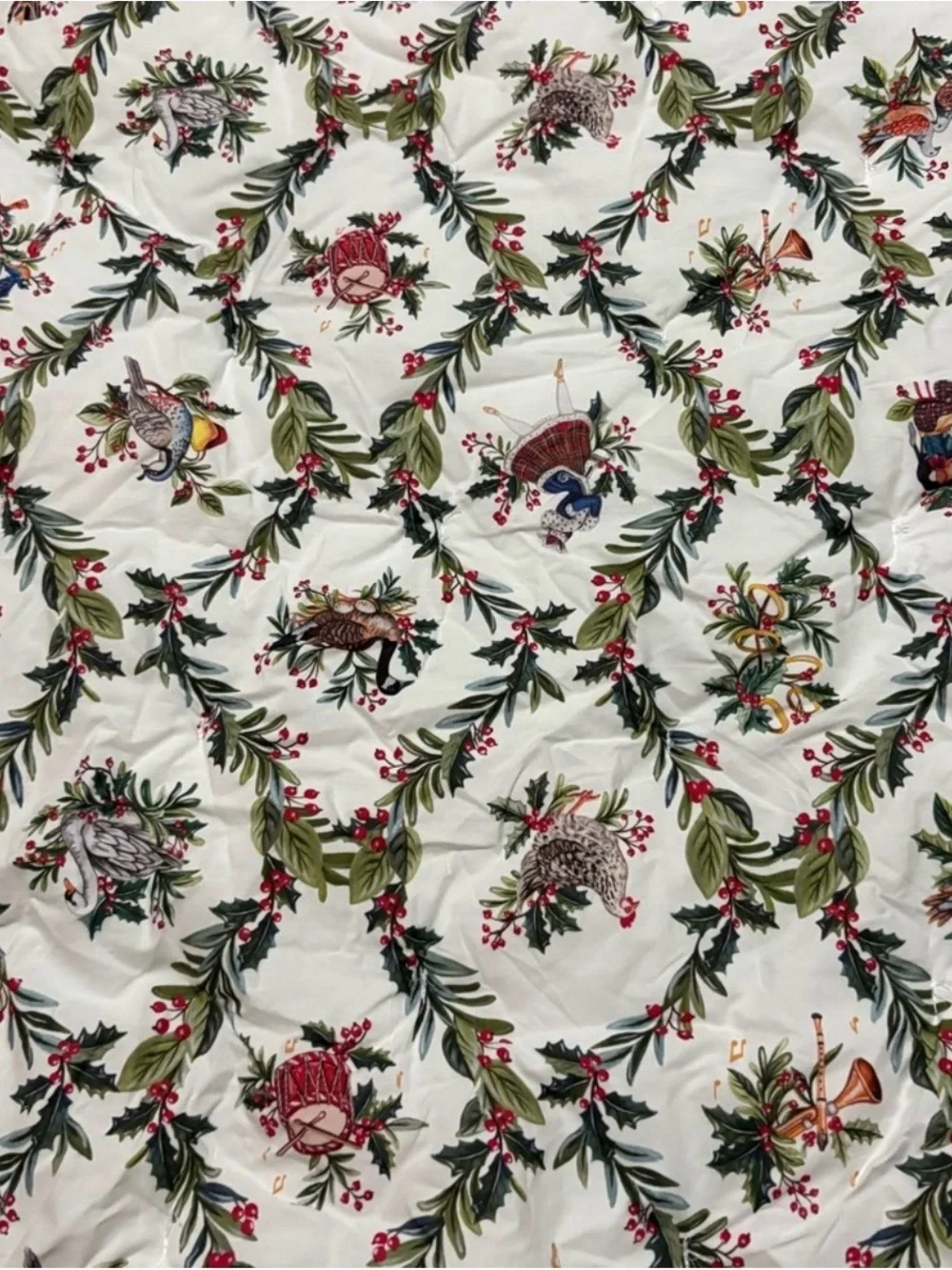 Pottery Barn 12 Days of Christmas Queen Comforter